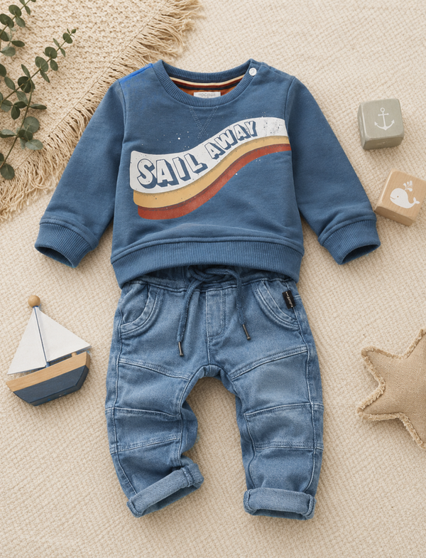 2 Delige set Noppies Trui Rouen en Broek Rivne Bering Sea maat 56