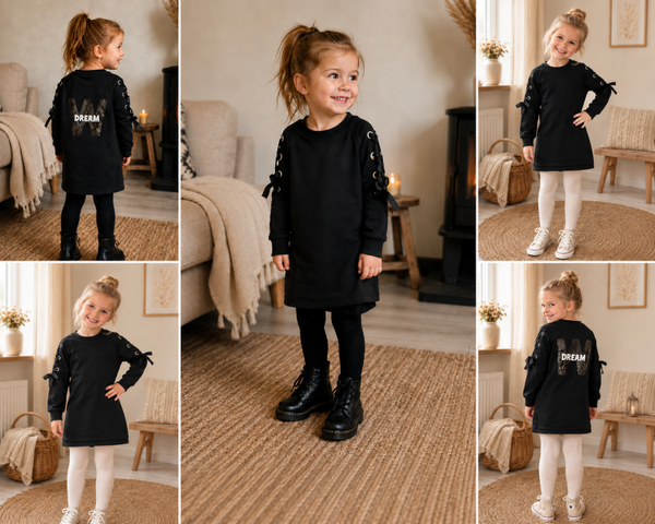 Jurk Chicaprie zwart Drerm