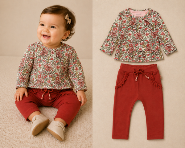 2 Delige set Noppies Longsleeve Lula en Broek Viamao maat 56