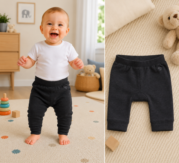 Broek Noppies Seaton Charcoal Melange maat 56