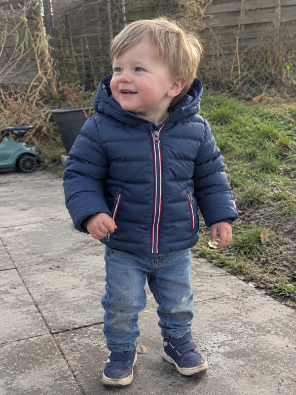 Winterjas FarOUT donkeblauw maat 80