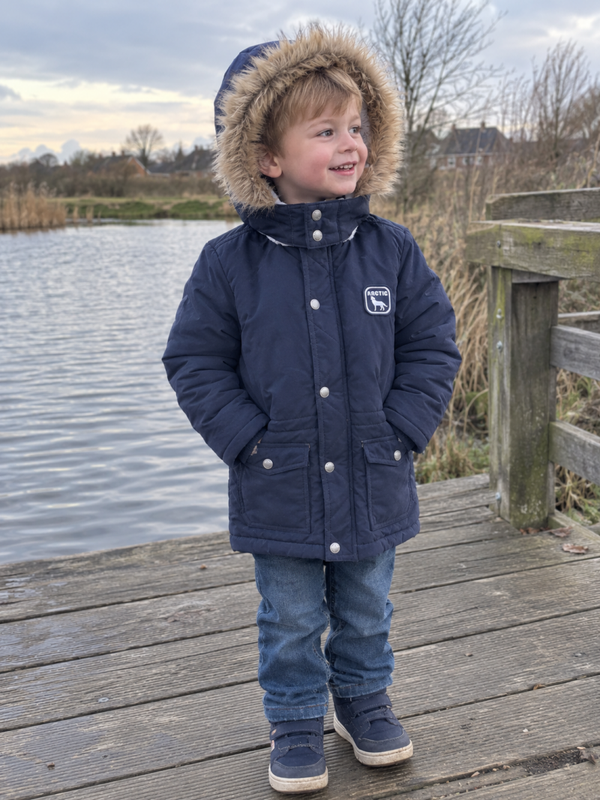 Jas Blue Seven Arctic Parka Winterjas Donkerblauw maat 98
