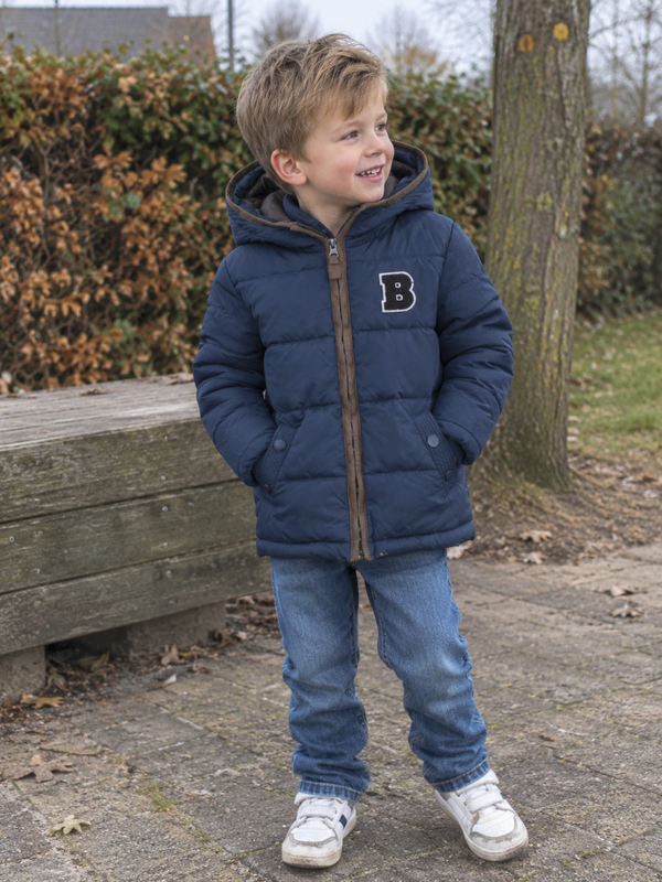 Jas I'Kids donkerblauw maat 104-110