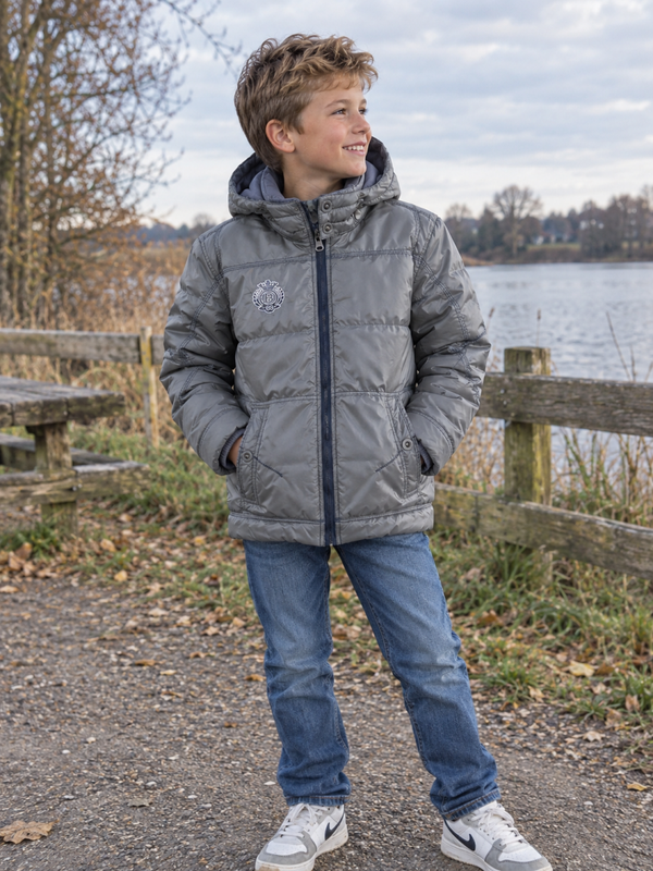 Winterjas FarOUT grijs maat 140