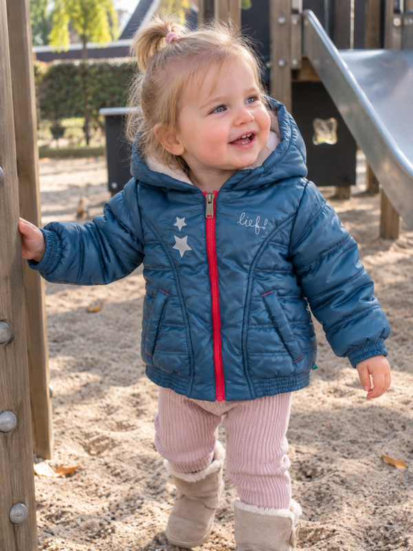 Jas Winterjas Lief! blauw maat 80