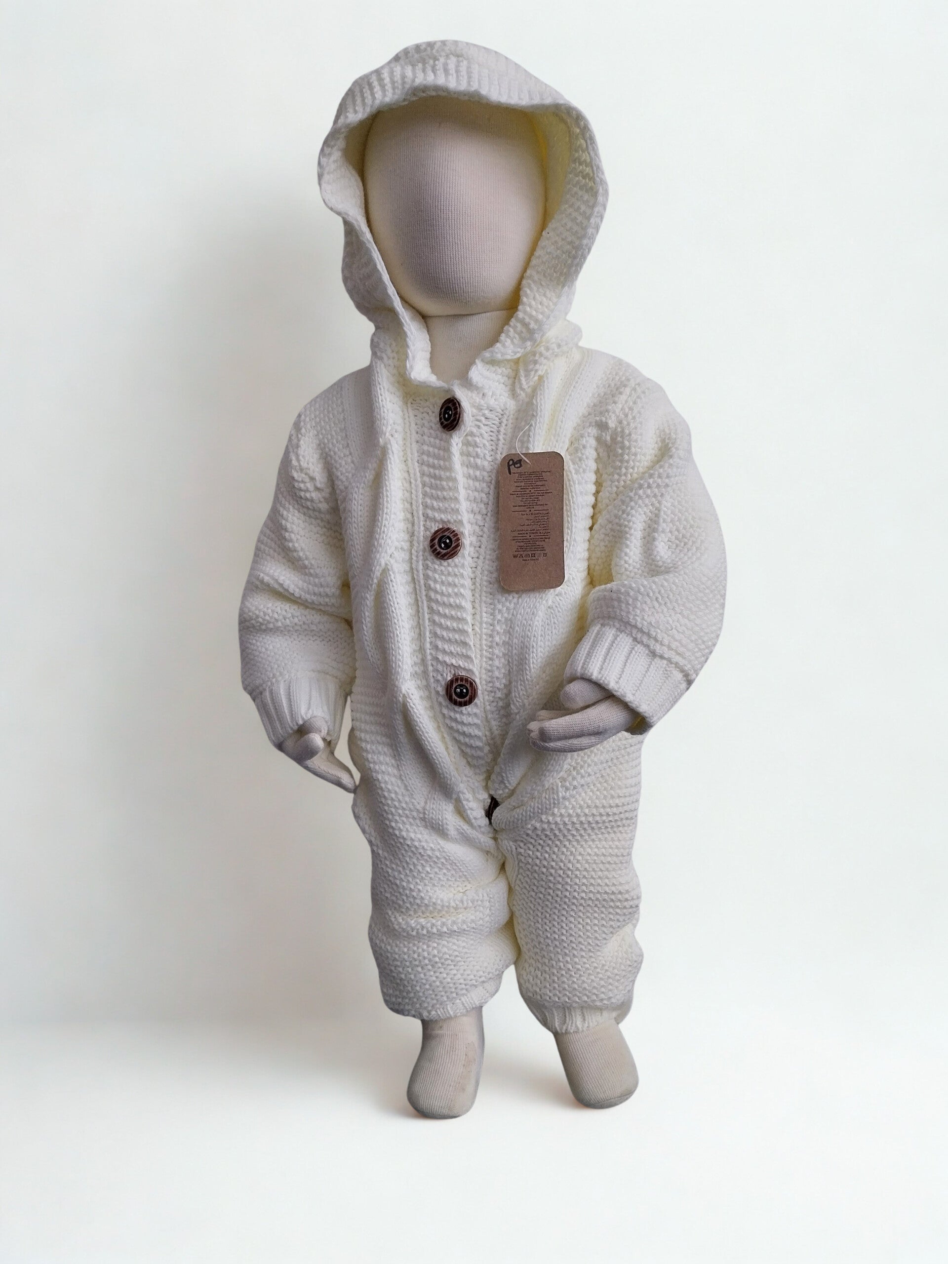 Boxpakje Caramini Knitwear gevoerd creme nr. 2