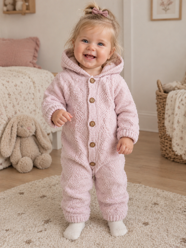 Boxpakje Caramini Knitwear gevoerd licht roze