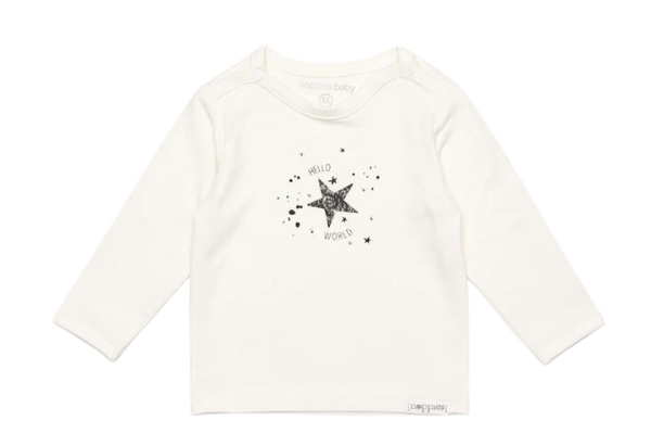 Longsleeve Noppies Hello World Snow White maat 44