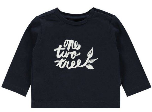 Noppies Longsleeve One Two Tree Dark Sapphire maat 56 NIEUW