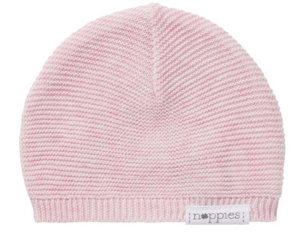 Muts Noppies Rosita Light Rose Knitted 0-3 Maanden en 3-6 Maanden
