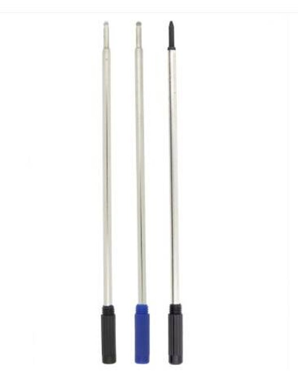 Ensemble de 3 Recharges de Style Cross - Bleu, Noir, Porte-mine