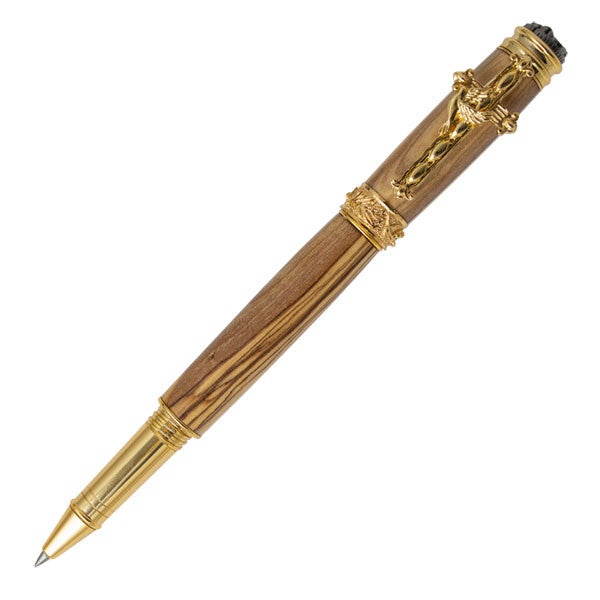 Le stylo Amazing Grace Or & Métal Anthracite à bille roulante