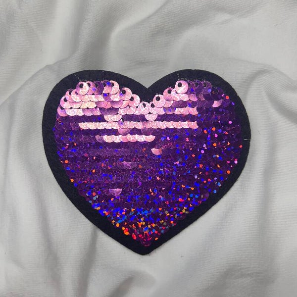 GLITTER PURPLE HEART