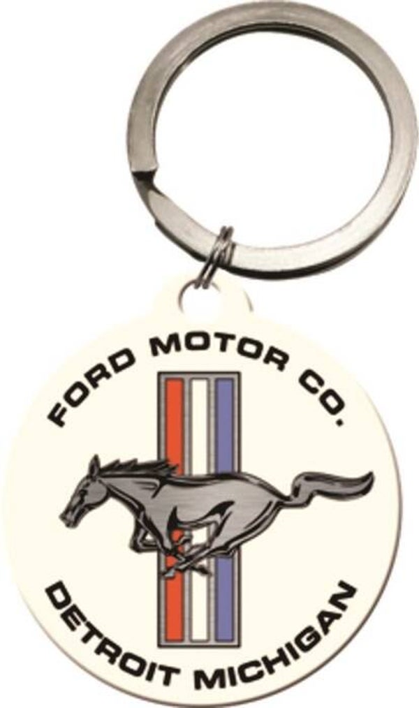 Sleutelhanger Ford Mustang Horse & Stripes Logo