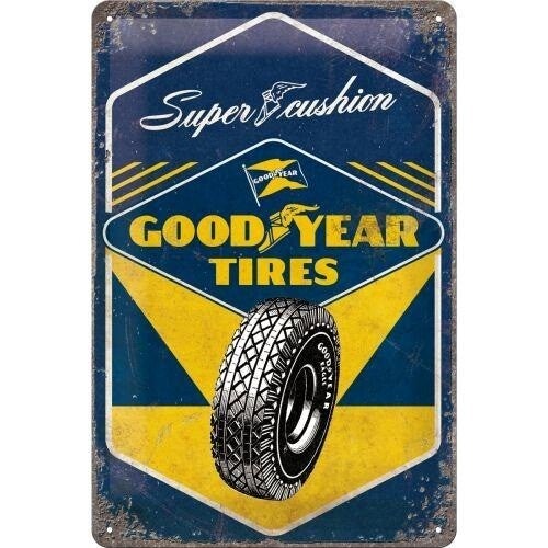 METAL SIGN 20X30CM GOODYEAR