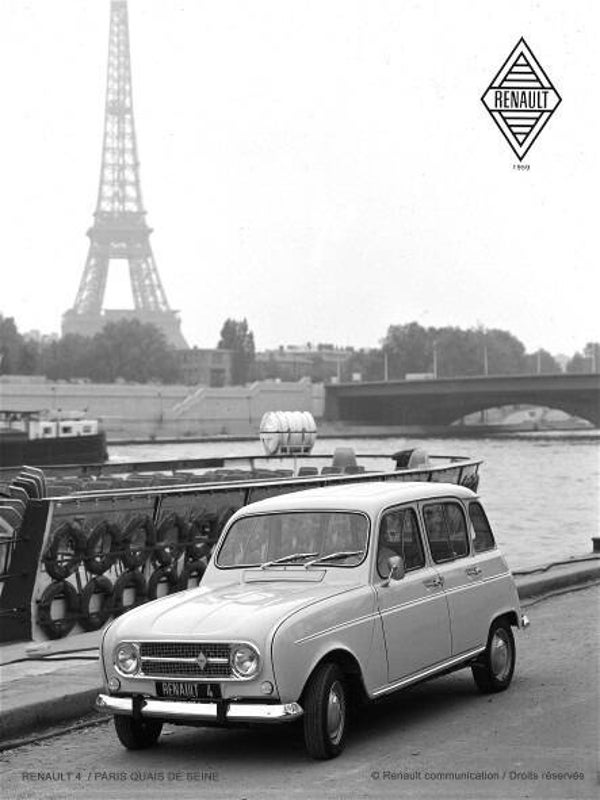 METAL SIGN 20X30CM RENAULT R4
