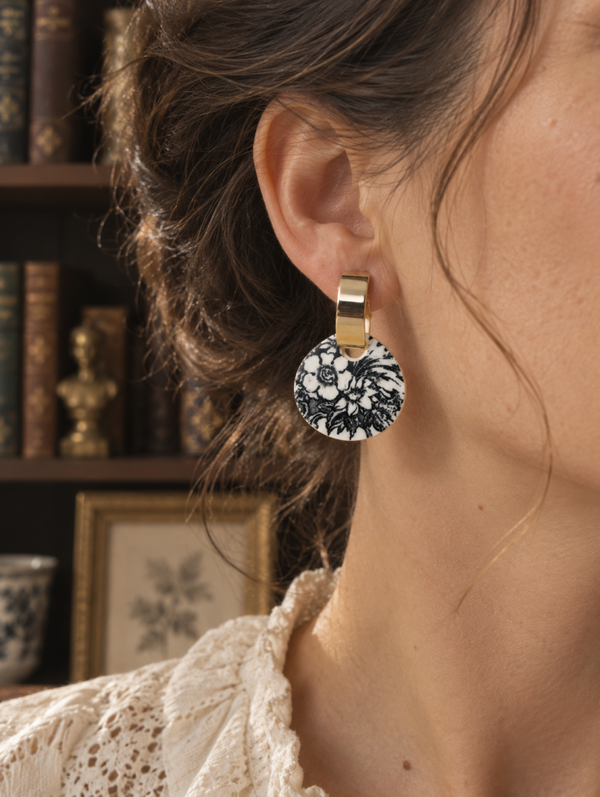 Boucles d’oreilles Jane – Faïence de Gien