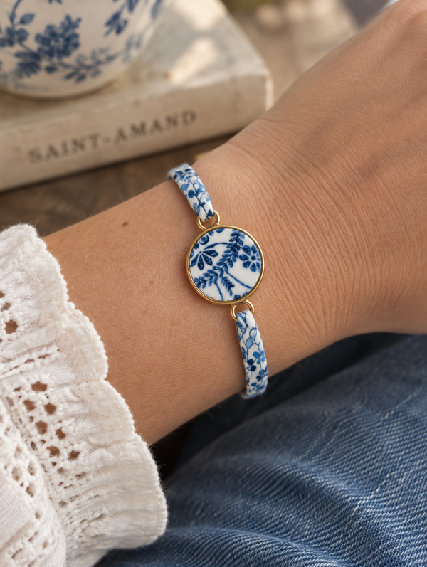 Bracelet Liberty® & faïence de Saint-Amand