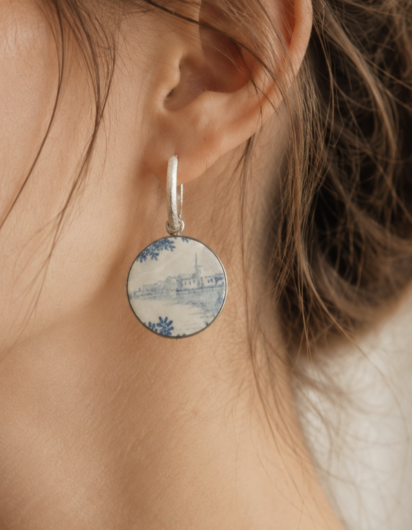 Boucles Hind en faïence de Delft ancienne – Noces de faïence