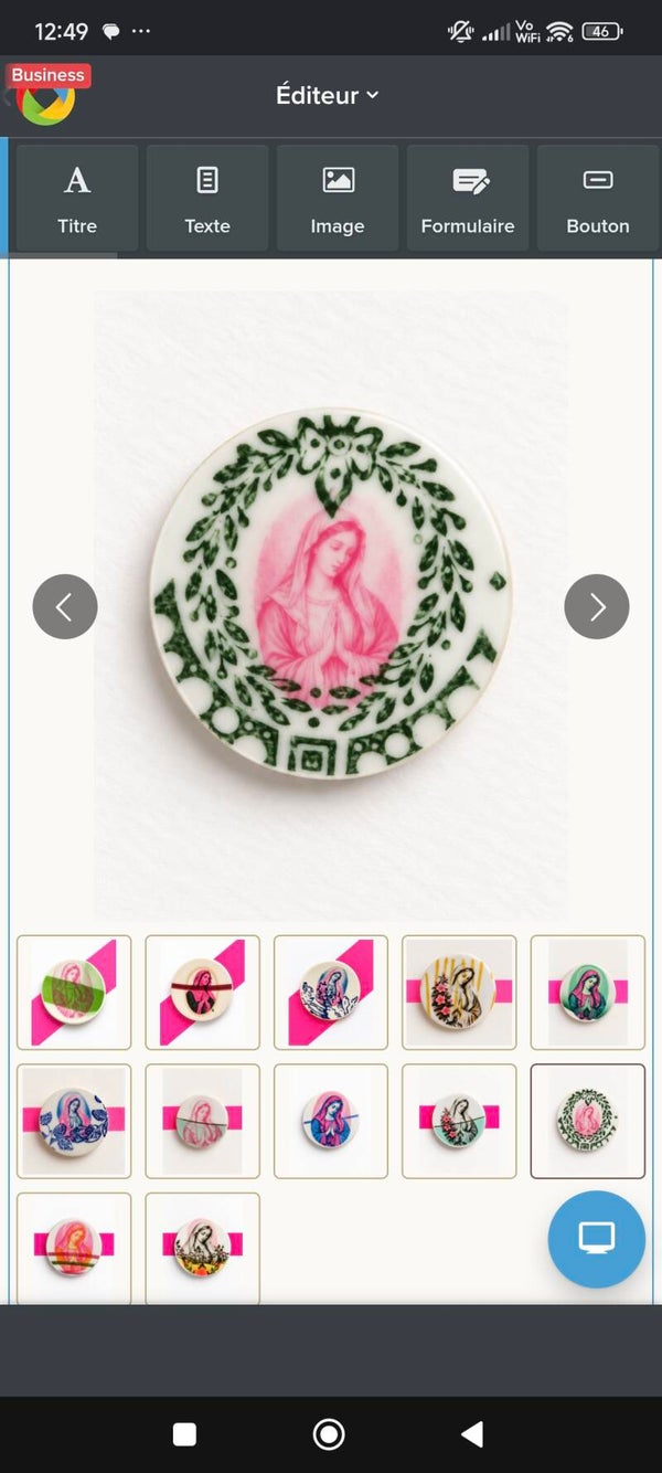 Commande Géraldine réservée