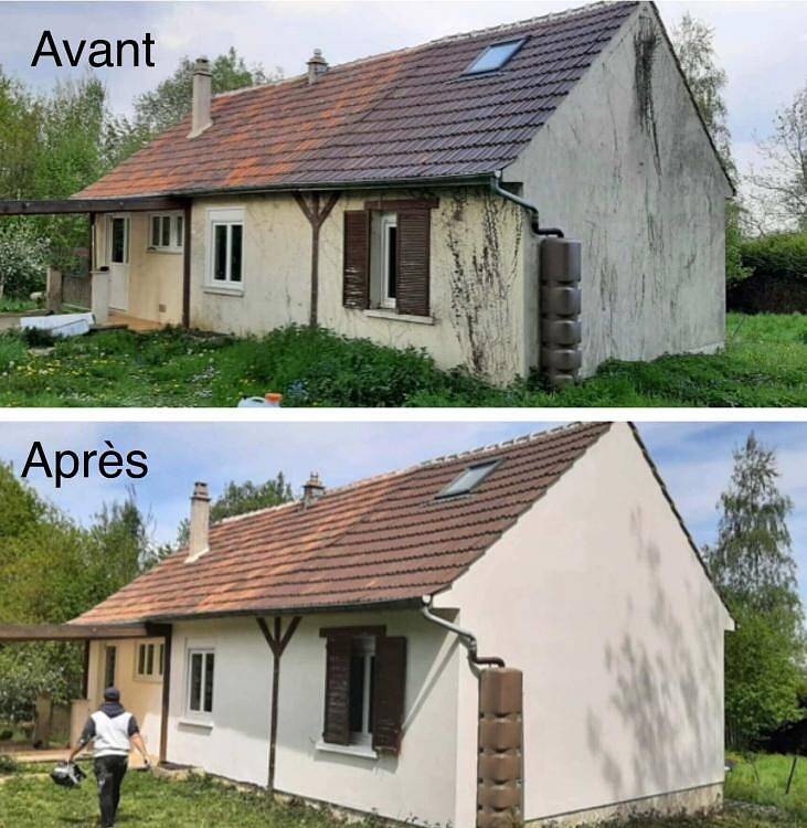 nettoyage de façade et toit