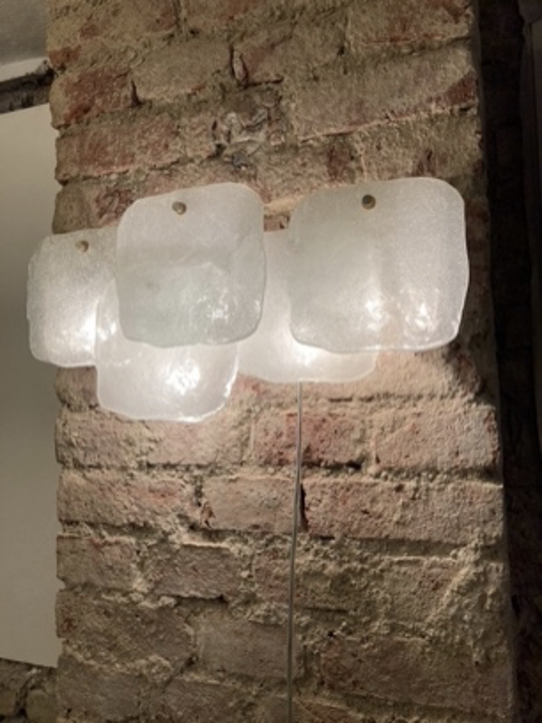 Wandleuchte von Kalmar, Rappottenstein, Schaumglas
