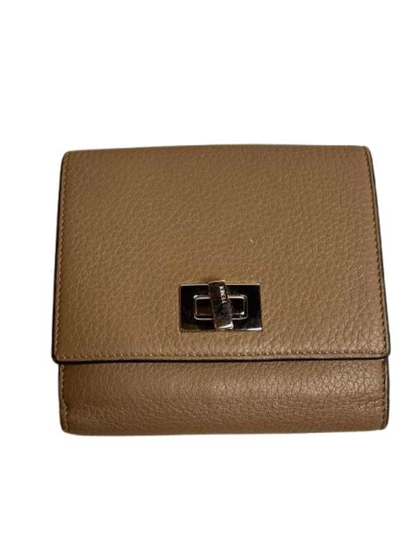 Fendi Peekaboo Wallet – Selleria taupe / Tortora