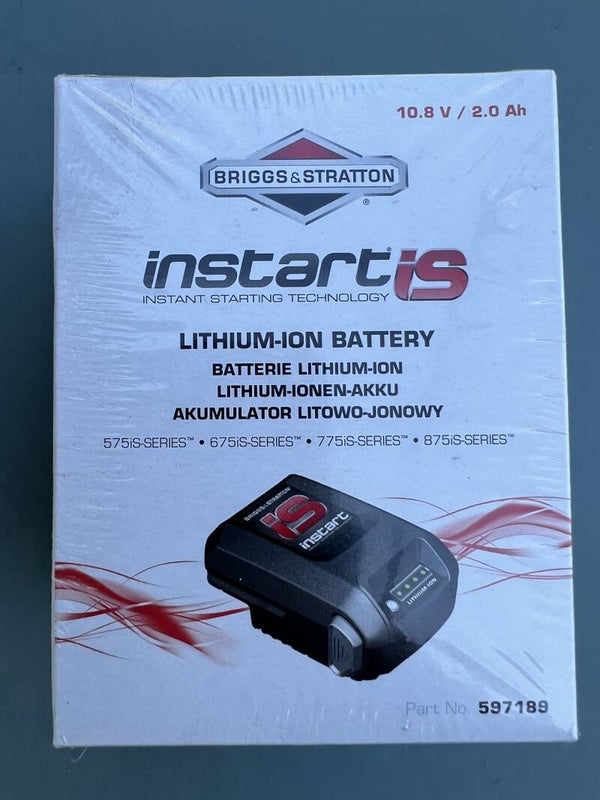 Batterie Lithium ion 10,8V / 2.0A BRIGGS & STRATTON - Référence 597189