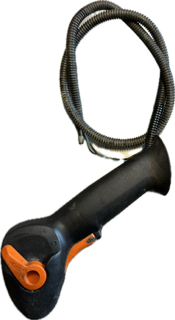 Poignée de commande avec câble de commande des gaz occasion origine STIHL BR200 - Référence 4241-790 4900 / 4241 790 4900 / 4241-790-4900 / 42417904900