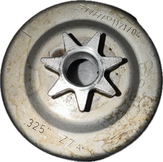 Cloche d'Embrayage 0,325" - 7 DTS occasion Origine STIHL MS260 - MS240 - 024 - 026 - Référence 1121-640 2004 / 1121 640 2004 / 1121-640-2004 / 11216402004