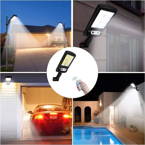 Lampe solaire extérieure LED avec détecteur de mouvement – IP65, éclairage réglable