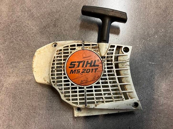 Carter de ventilateur avec lanceur Tronçonneuse MS201T Origine stihl d'occasion - Référence 1145-080 2100 / 1145 080 2100 / 1145-080-2100 / 11450802100