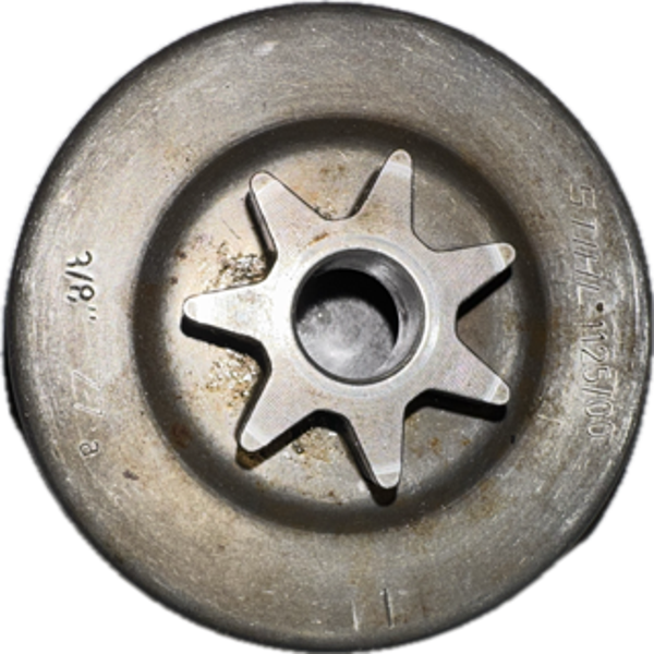 Cloche d'embrayage Pignon 3/8" 7D occasion origine STIHL - 029 - 039 - Référence 1125-640 2000 / 1125 640 2000 / 1125-640-2000 / 11256402000