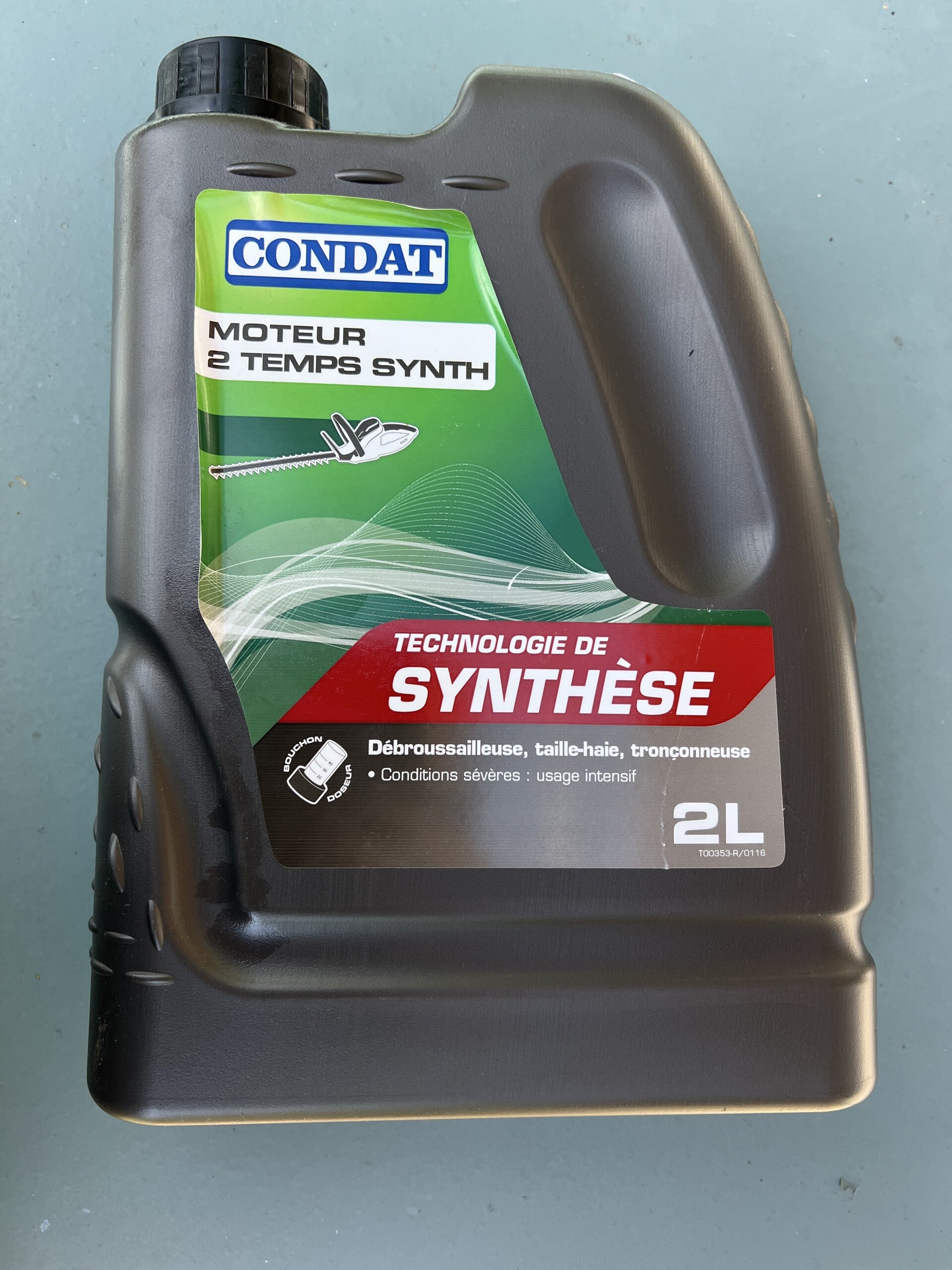 Huile moteur 2 temps technologie de synthèse Condat - 2L