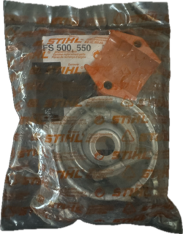 Kit pièce de serrage - couteau - disque porteur origine STIHL FS500 - FS550 - Référence 4116-716 6501 / 4119-710 6000 / 4116-713 3100