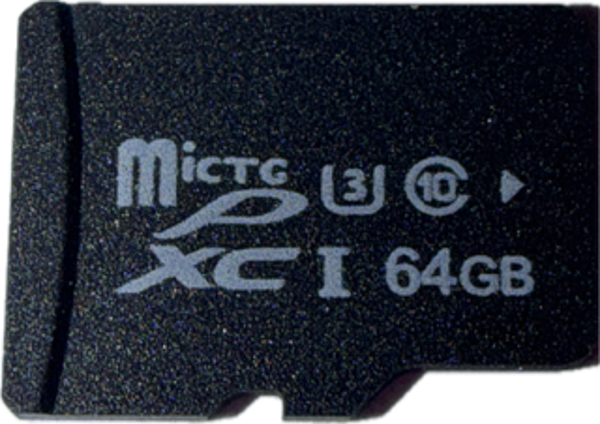 Carte memoire micro SD - U3 - 64 GO - Référence 1234-3576