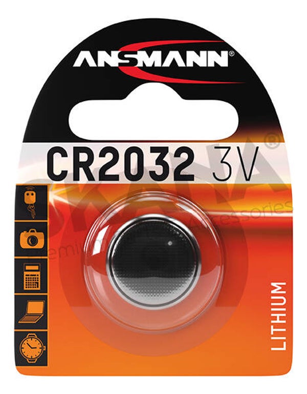 Pile bouton lithium 3 V CR2032.  Réf: 2109965