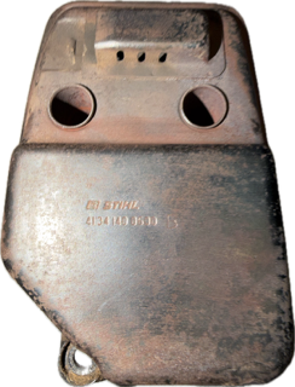 Silencieux occasion origine STIHL - FS300 - FS310 - FS350 - Référence 4134-140 0600 / 4134 140 0600 / 4134-140-0600 / 41341400600