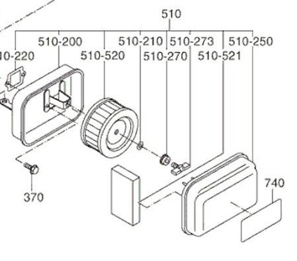 Filtre A Air Orec  de marque Robin Référence 243-32601-00