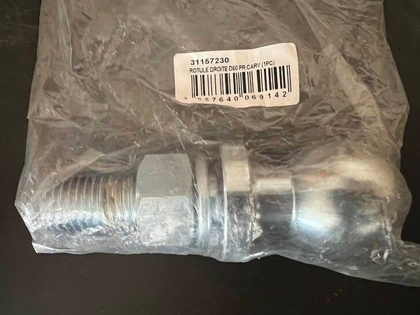 Rotule d'attelage droite - Rotule Ø 50 mm - Référence 38-31157230 - 3831157230
