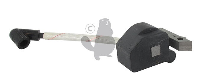 Bobine d'allumage adaptable STIHL - modèles FC55, FS38, FS45, FS45C, FS45L, FS46, FS46C, FS55, FS55C, FS55R, FS55RC, FS55T, HL45, HS45, KM55, KM55C, KM55R, KM55RC. Remplace origine 41404001308, 41404001305.  Réf 2609741