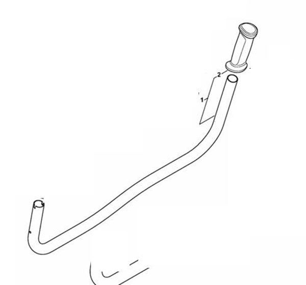 Poignée tubulaire occasion origine STIHL FS260C - FS360C - FS410C - Référence 4147-790 1702 / 4147 790 1702 / 4147-790-1702 /  4147 790 1702