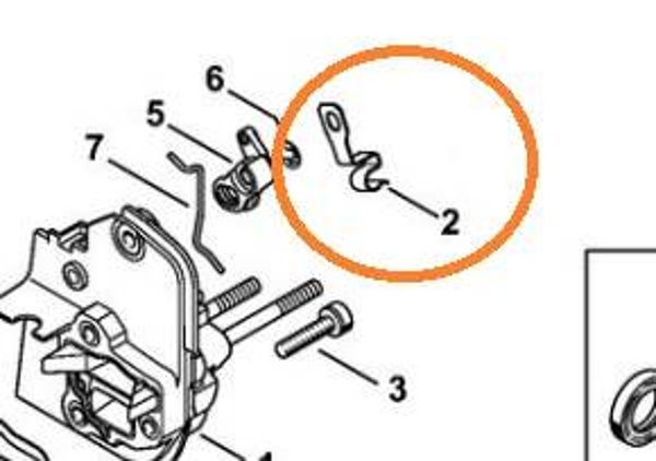 Plaquette de mise à la masse - débroussailleuse Origine Stihl FS510 - FS560 - FS490C - FS560C - FS510C - Référence  4148 182 9600 /  4148-182 9600 / 4148 182 9600 / 4148-182-9600 / 41481829600