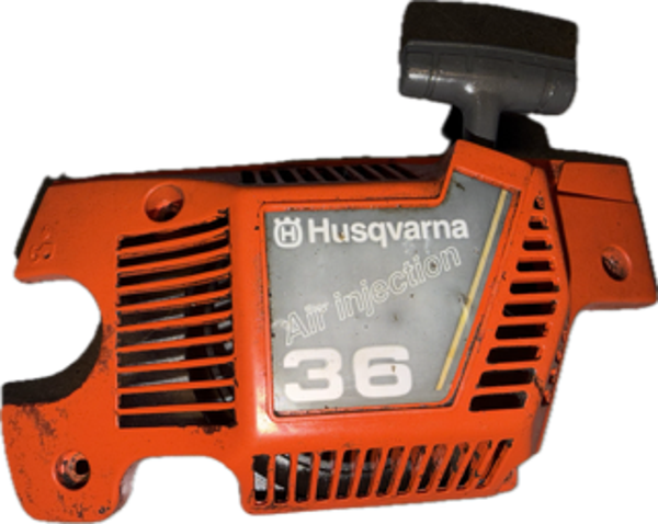 Lanceur complet occasion origine HUSQVARNA 36 - Lanceur revisé, mecanisme controlé et corde remplacée  Référence 530 01 43-55 / 530 01 43 55