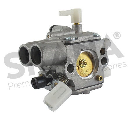 Carburateur adaptable STIHL pour modèles MS231, MS231C, MS251, MS251C. Remplace origine 1143-120-0641, 1145-121-4700, 4116-121-5100, 11431200641, 11451214700, 41161215100, C1Q-S296, C1QS296.  Réf: 5208399