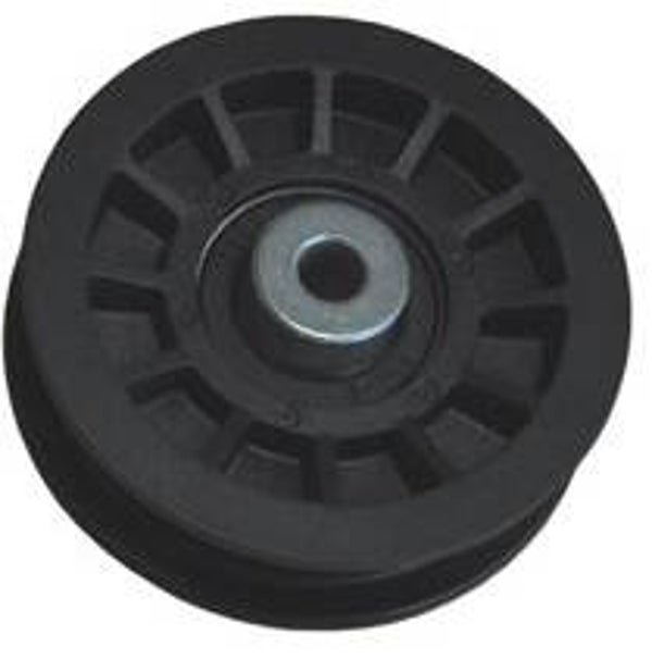 Poulie à gorge plate adaptable AYP, HUSQVARNA modèles CT131, CT135, CT141, CTH160, Ø: ext: 89mm, alésage: 9,5mm, H: 25,4mm. Remplace origine: 165936, 532165936.  Réf: 6207007