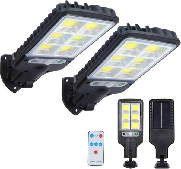 Pack de 2 lampes solaire extérieure LED avec détecteur de mouvement – IP65, éclairage réglable