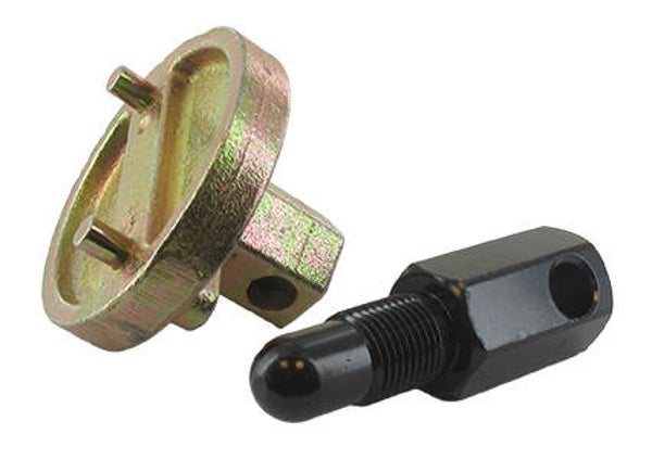 Outil pour le démontage des embrayages de tronçonneuses ou débroussailleuse à deux ergots.  Réf.: 9207810