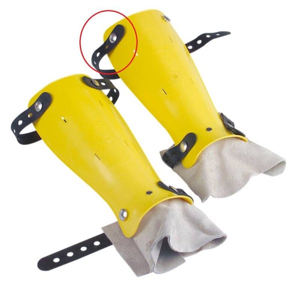 1 élastique long de remplacement pour protèges tibia rigide de débroussaillage AC004 - Référence AC005A-10 / AC005A10 / AC005A