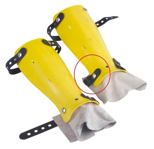 1 élastique court de remplacement pour protèges tibia rigide de débroussaillage AC004 - Référence AC005A-2 / AC005A2 / AC005A